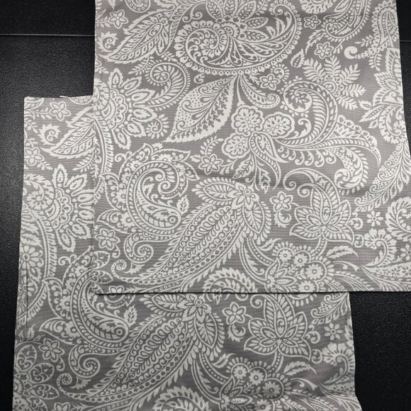 Handmade Other - Set of 2 Gray Throw Pillow Covers 18x18.